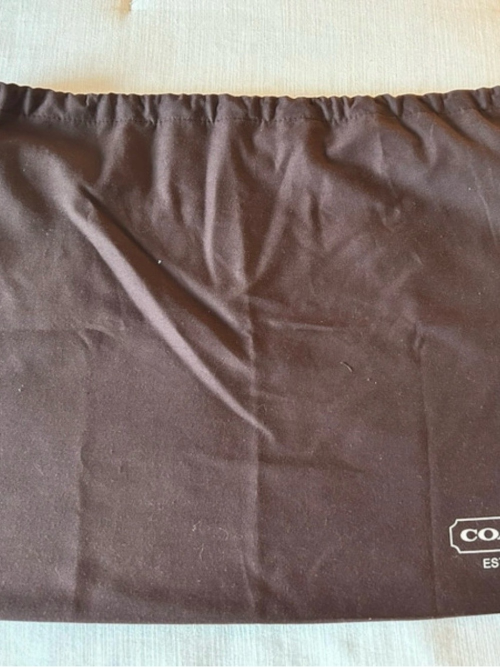 Coach Black Leather Shoulder Tote with Front Pocket - Picture 6 of 6